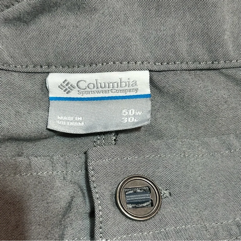 Columbia Pilsner Peak Performance Outdoor Hiking Pants Grey Poly Nylon 50